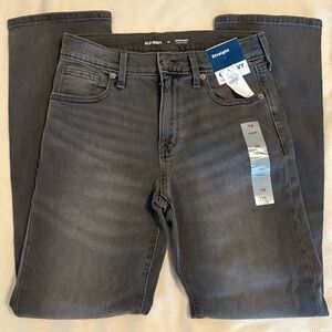 NWT Old Navy Kids Dark Gray Straight Jeans